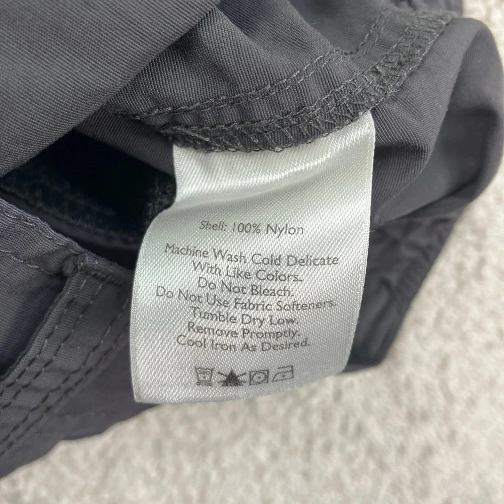 Eddie Bauer Travex Mens M Cargo Shorts Dark Gray Nylon Hiking OutdoorTrail